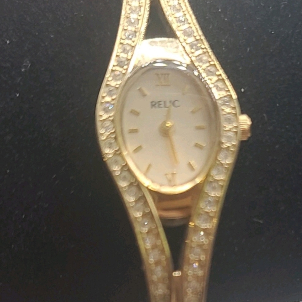 Relic Gold Rhinestone Women's Watch - Picture 5 of 5